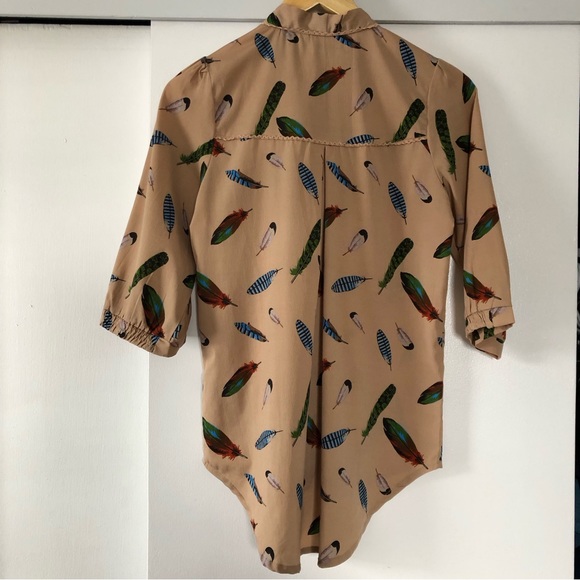 Yumi blouse with feathers - Picture 3 of 7